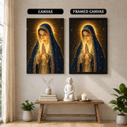 Blessed Virgin Mary Divine Light Art Print Poster/Canvas
