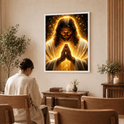 Radiant Jesus Prayer Wall Art Poster/Canvas