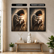 Jesus Holding the Lost Lamb Poster/Canvas