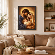 Holy Family with Baby Jesus Poster/Canvas – Christian Catholic Wall Art