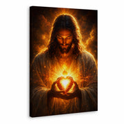 Jesus Christ Sacred Heart Light Christian Wall Art Poster/Canvas