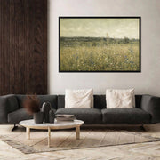 Wildflower Meadow Landscape Wall Art Peaceful Field Nature Wall Art Poster/Canvas