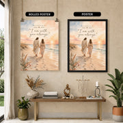 I Am With You Always Matthew 28:20 Christian Wall Art Poster/Canvas