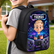 Ready For Class Gamer Boys Girls Back To School -  Personalized Kid Backpack - Gift For Back To School, First Day of School - Student, Son, Daughter | Kindergarten, Pre-K, Preschool