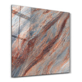 Ember Stone 2 Square Art | Glass Wall Art