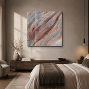 Ember Stone 2 Square Art | Glass Wall Art