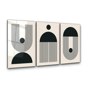 Minimal Trio | Glass Wall Art