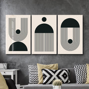 Minimal Trio | Glass Wall Art