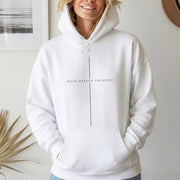 [COMFORT T-SHIRT] Make Heaven Crowded Minimalist Cross Line Design - Minimalist Faith