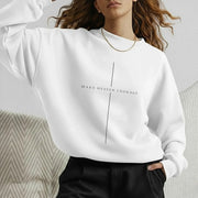 [COMFORT T-SHIRT] Make Heaven Crowded Minimalist Cross Line Design - Minimalist Faith