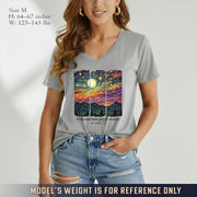 If The Stars Were Made To Worship Landscape - V-Neck Christian Shirt