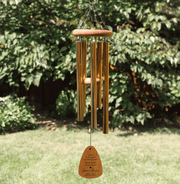 Custom Memorial Gift - In Your Heart I'll Always Be - Personalized Wind Chimes | Sympathy , Bereavement, Family Memory, Condolence Gift for Pet Loss, Dog & Cat Lover