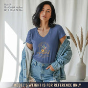 Created For Such A Time As This Floral Arch Design V-Neck Christian Shirt - Faith Floral