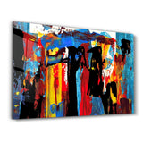 African Abstract | Glass Wall Art