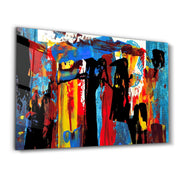 African Abstract | Glass Wall Art