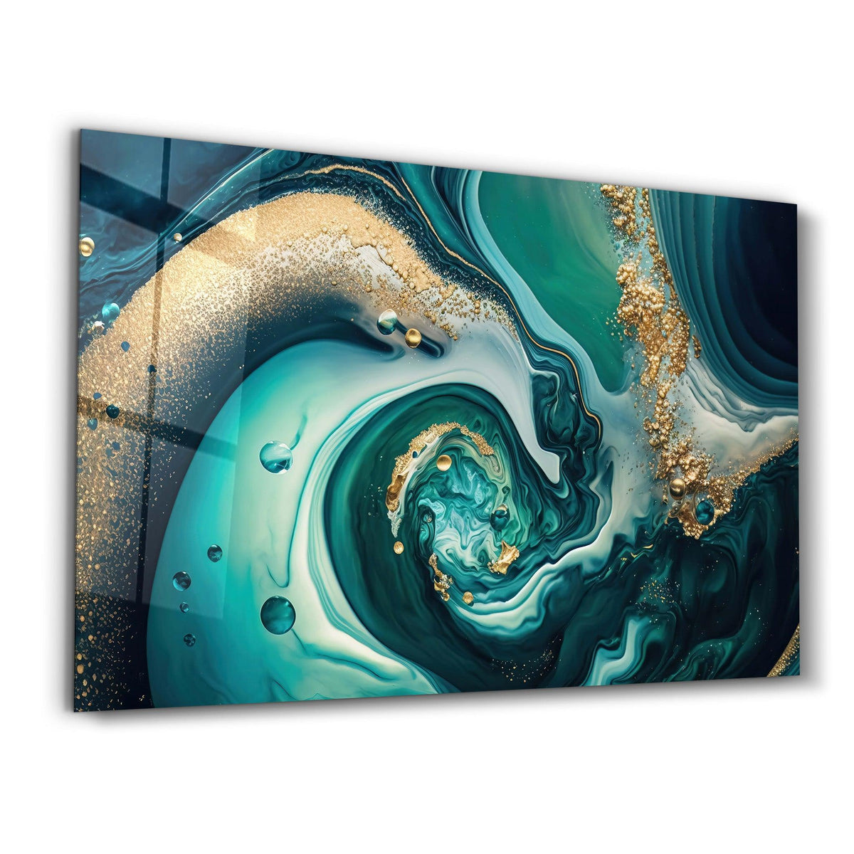 Marble Collection H23 Island | Glass Wall Art