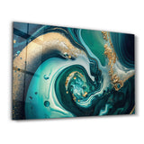 Marble Collection H23 Island | Glass Wall Art