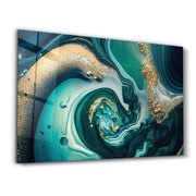 Marble Collection H23 Island | Glass Wall Art