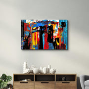 African Abstract | Glass Wall Art