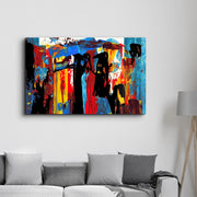 African Abstract | Glass Wall Art