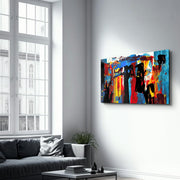 African Abstract | Glass Wall Art