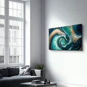 Marble Collection H23 Island | Glass Wall Art