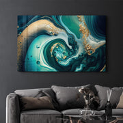 Marble Collection H23 Island | Glass Wall Art