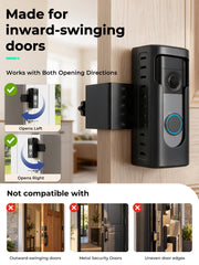 KIMILAR Anti-Theft Doorbell Mount Compatible with Ring/Blink(2026 Release) | No-dirll Doorbell Kits for 2026 Ring/Blink Battery Doorbell, Full-Coverage Doorbell Camera Mount for Apartments, Rentals