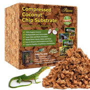 Riare 10LB Coconut Husk Chip for Reptiles, 72 Quart Coconut Fiber Substrate | Coco Chips Substrate Coconut Husk Bedding for Snakes, Tortoises, Ball Python, Bearded Dragon, Geckos, Lizards, Frogs