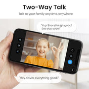 aosu 2K Indoor Camera,Baby Monitor for Home Security with 2.4GHz WiFi only | 360° Home View,One-Touch Calls,Smart Motion Tracking,IR Night Vision & 24/7 Recording,Compatible with Alexa/Google