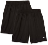 Amazon Essentials Men's Athletic Basketball Gym Shorts, Breathable Moisture Wicking, Loose-Fit Performance Tech, Pack of 2