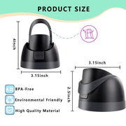 NTIERA Replacement Lid for Owala Freesip,Compatible with Owala Freesip Water Bottle 16oz 24oz 32oz 40oz,Premium Replacement Accessories for Owala Cap,Leakproof,BPA Free