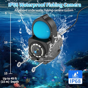 Underwater Fishing Camera TMACTIME 1080P HD, Portable Fish Finder with 4.3" LCD Display & Infrared Night Vision Light, IP68 Waterproof & 5000mAh, Fishing Camera for Ice Lake Boat Kayak Fishing - 15M