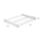 Amazon Basics Foldable Portable Clothes Drying Rack for Indoor Air Drying, Collapsible Design, 14.5" D x 29.5" W x 41.8" H, White
