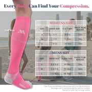 musesox Compression Socks for Women and Men,15-20 mmHg Support(3 Pairs) | Knee High,Graduated Compression,L/R Foot Labels,Breathable Fabric,Best for Flying/Nurses/Travel/Cycling/Pregnancy/Daily Wear