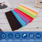 23 Pack Headbands for Women, Include Black, White, Pink, Red Headband | 23-Pack Multicolor—Matches any outfit, Stretchy Non-Slip—Stays in place, Soft Cotton Fabric Hair Bands—Comfortable all day