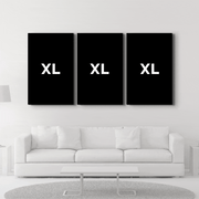 Mocha Brown Marble Trio | Glass Wall Art