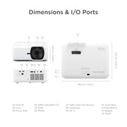 ViewSonic LS740HD 1080P Laser Projector, 5500 Lumens, Full HD Home Theater | Optical Zoom, Keystone, Corner Adjustment, Golf Simulation, Classroom, Auditorium, Ceiling Mount, 360 Projection, Quick Setup