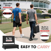 Sekey Stadium Seats with Back Support - 18.4" Wide | 3.2" Thick Cushion, Backrest, Larger Seating Area, 380 lbs, Locking Bleacher Clips, for Outdoor Events