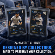 Invested Alliance 200-Pack Toploaders & Card Sleeves – 100 Crystal-Clear 35PT Top Loaders + 100 Penny Sleeves, 3x4 Hard Plastic Protectors for Trading, Baseball, Football & Sports Cards