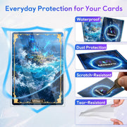 Mlikero 600 Count Card Sleeves, Clear Soft Trading Card Sleeves, Polypropylene (PP), Fit for MTG, TCG, Baseball, Football, Game Cards