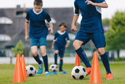 PXZBLG 12/24/50pcs Soccer Cones, 7" Plastic Traffic Cones | for Sports Training, Football, Soccer, Basketball, Coaching, Practice