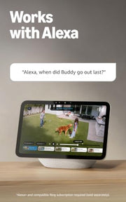Ring Floodlight Cam Wired Pro, Home or business security, Retinal 2K Video, Color Night Vision and Two-Way Talk with Audio+, White