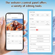 Art Projector for Tracing and Drawing - 5G WiFi & App-Free Web Control | Digital Sketch Projector with Stable Stand for Cookie Decor - Compatible with iOS/Android, Supports Online/Offline