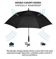 MRTLLOA Extra Large Golf Umbrella,54/62/68/72 Inch Automatic Open Umbrella | Double Canopy Vented Windproof, 210T Pongee Fabric Waterproof , Large Umbrellas for Rain Heavy Duty, Big Umbrella, Oversized