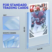 200 Card Sleeves Hard, 3×4 Trading Card Holder (100 Hard+100 Soft) | Baseball Card Cases Protectors, Playing Card Holder, Sports Cards Holder for Sports Football PKM TCG MTG Game Playing Cards