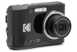 Kodak PIXPRO FZ45 16MP Compact Digital Camera, 4X Optical Zoom, AA, Black | 1080p Full HD Video, 27mm Wide Angle Lens, 2.7 Inch LCD, Point and Shoot, Digicam, Travel and Family Photos