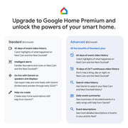Google Nest Cam Indoor (Wired, 3rd Gen) - Security Camera - 2025 - Snow | 2K video, motion detection, color night vision, 2-way audio, works with Google Home and Gemini, intelligent alerts