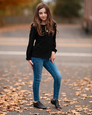 Stelle Jazz Shoes for Girls Genuine Leather Slip-On Dance Shoes