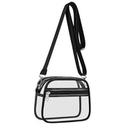 USPECLARE Clear Bag for Stadium Events Clear Sports Fan Handbags Purses | Unisex 0.4 mm Thickened Waterproof PVC,Approved for Concerts,Game Days,Outdoor Events